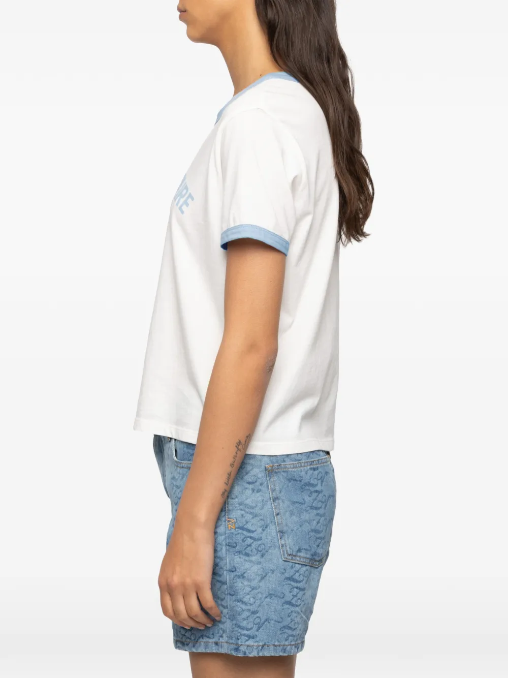 Zadig&Voltaire Woos T-shirt met logo-print Wit