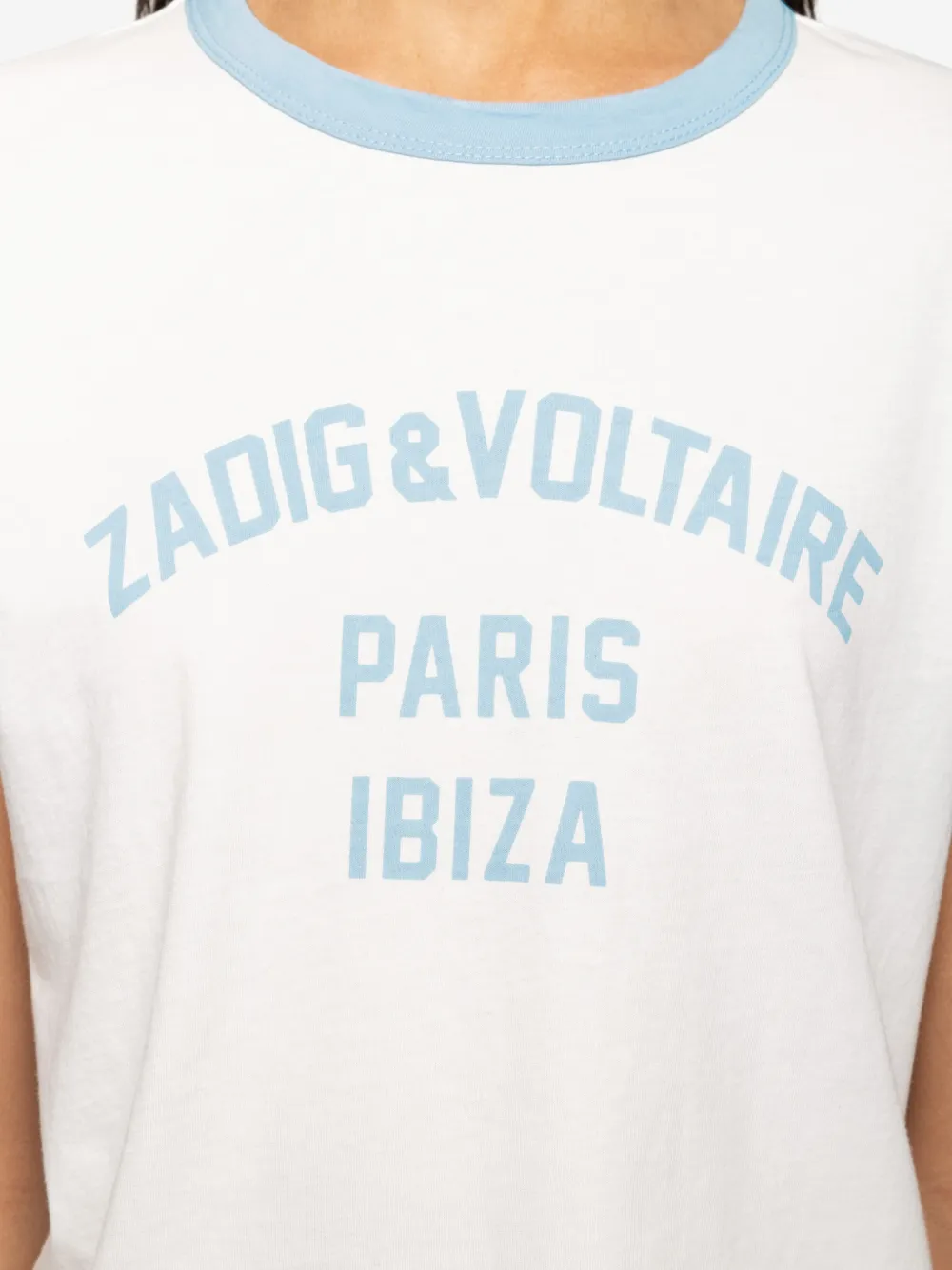 Zadig&Voltaire Woos T-shirt met logo-print Wit