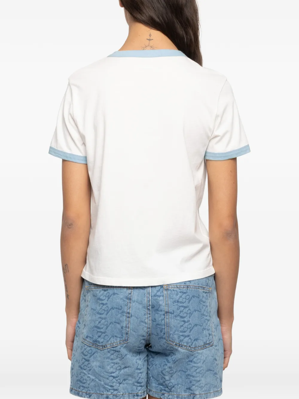 Zadig&Voltaire Woos T-shirt met logo-print Wit