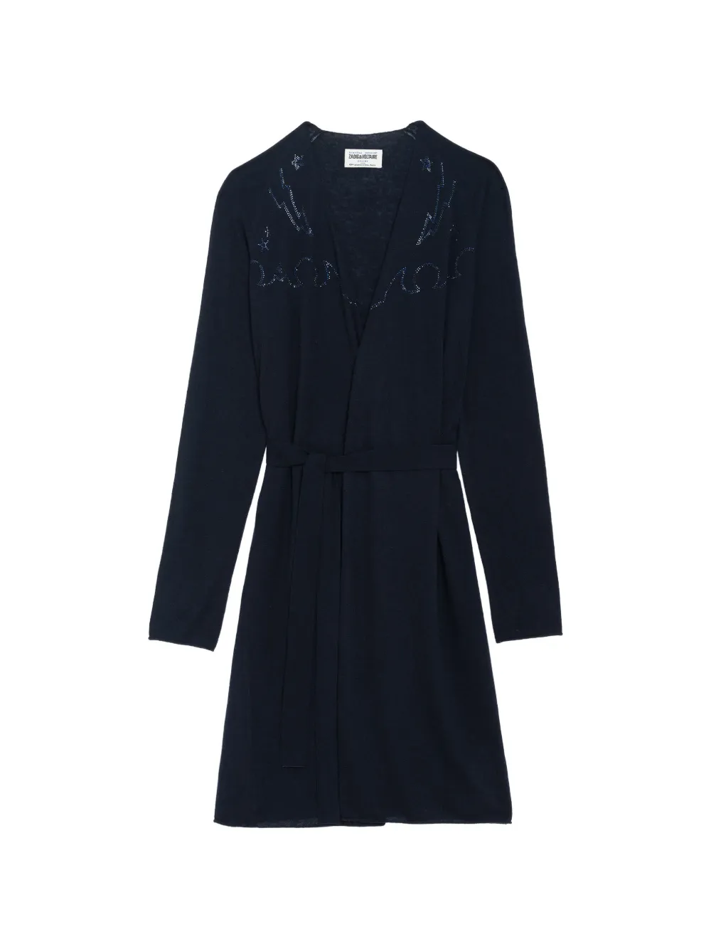 Zadig&Voltaire Cardigan Daffy con strass - Blu