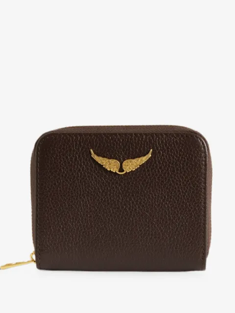 Zadig&Voltaire mini portefeuille ZV en cuir grainé