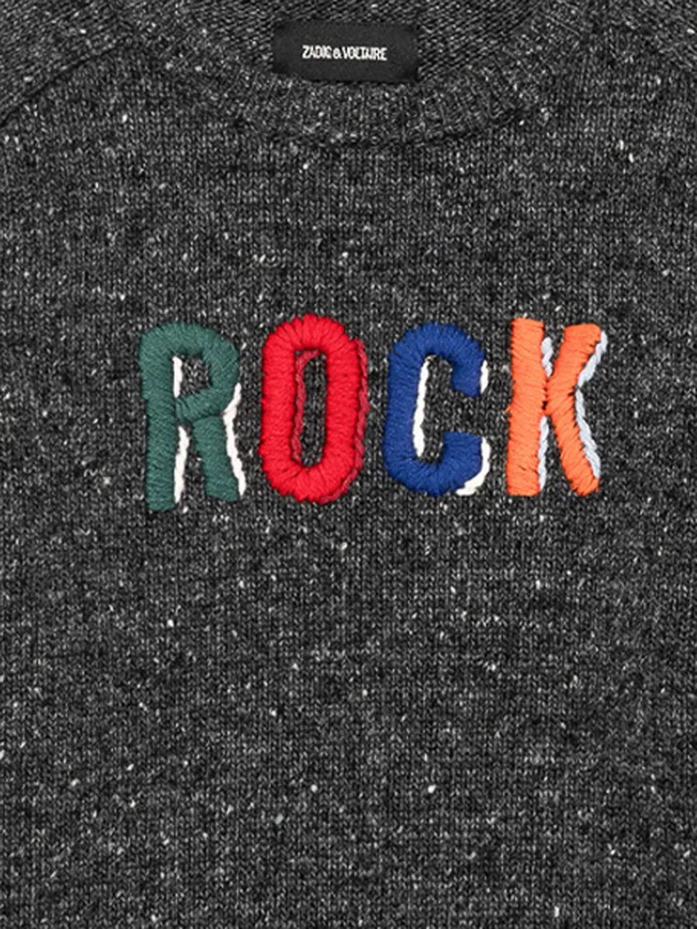 Zadig & Voltaire Kids Felix Rock trui Grijs