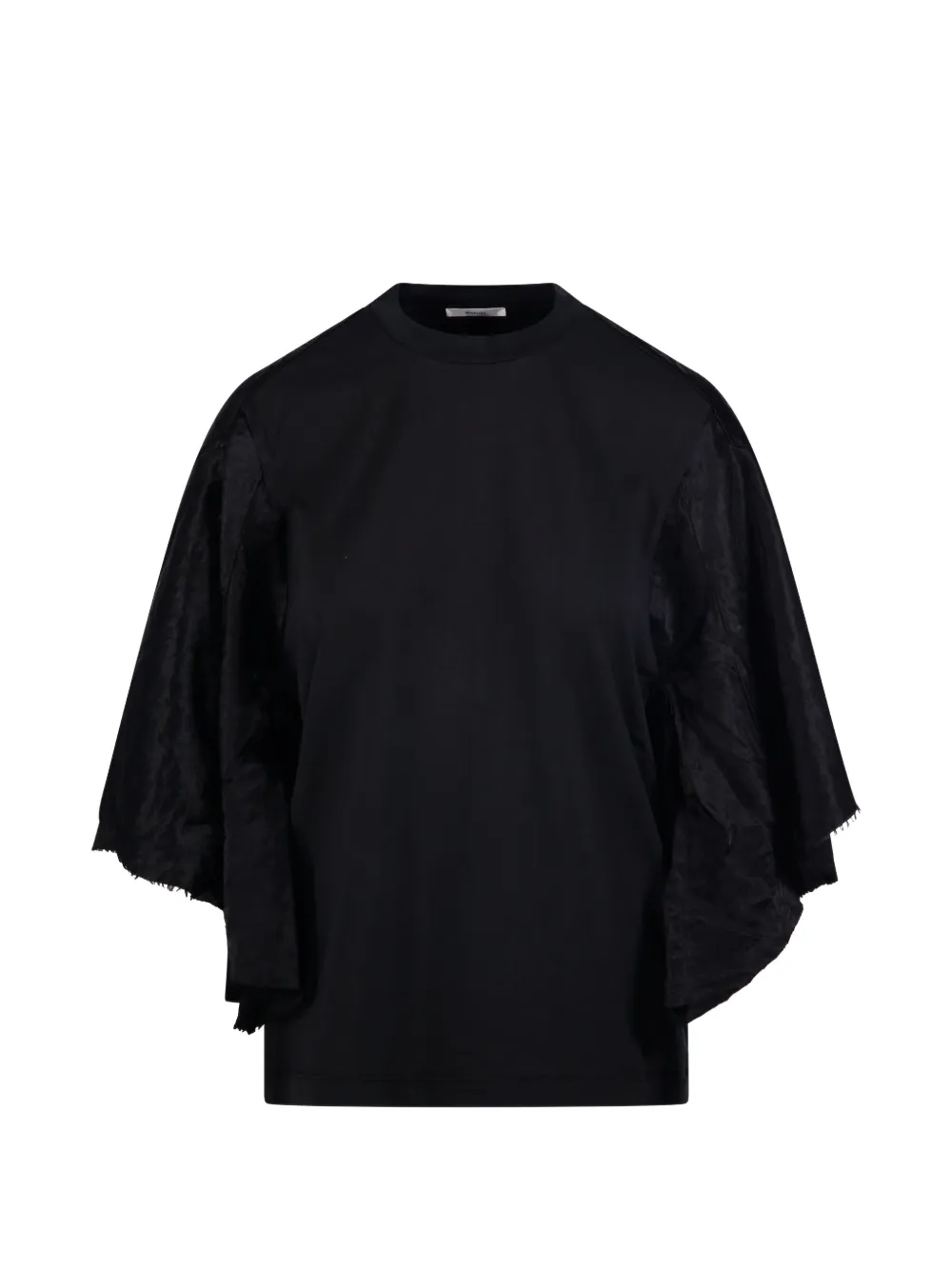 Haikure Flynn ruffled-sleeve T-shirt - Schwarz