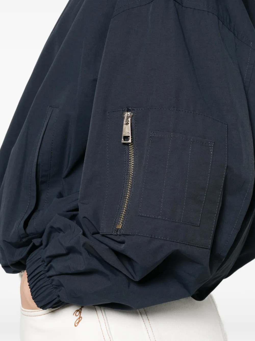 LIU JO Nylon bomberjack met capuchon Blauw