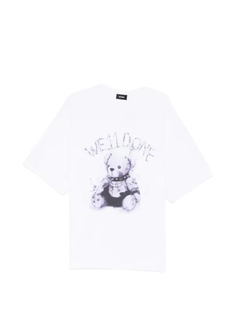 We11done punky teddy-bear printed T-shirt