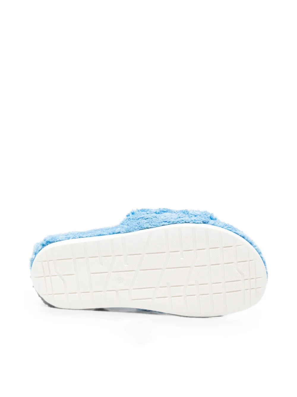 MM6 Maison Margiela Kids faux-fur slippers Blauw
