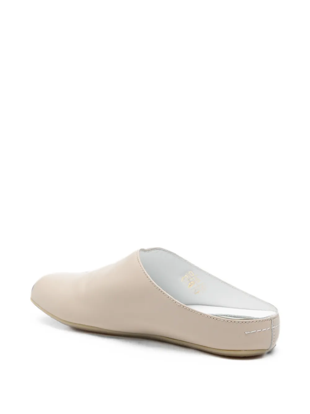 MM6 Maison Margiela Kids square-toe mules Beige