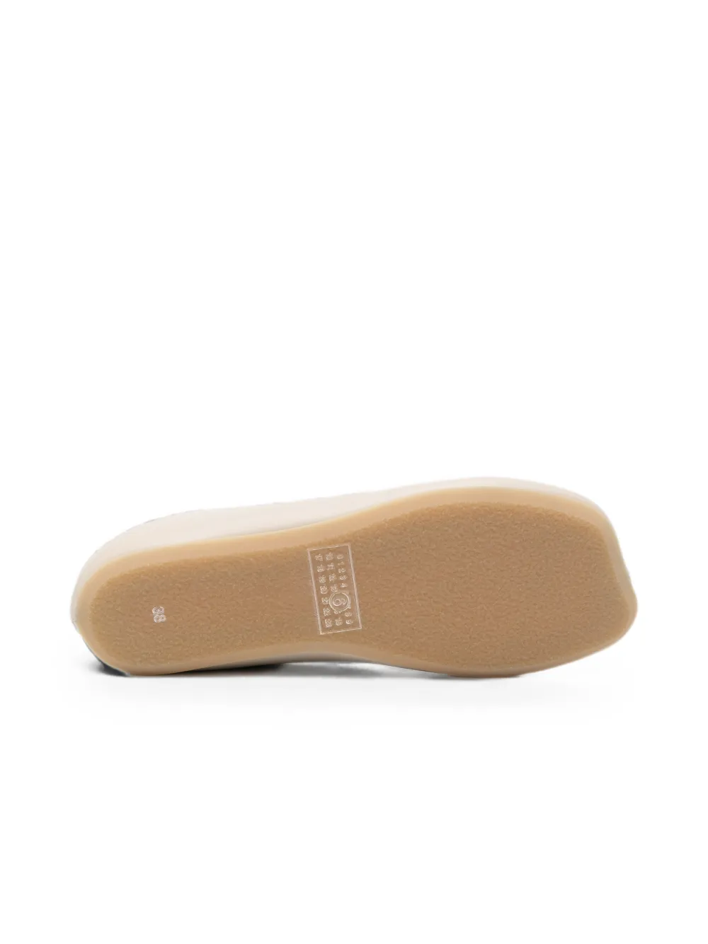 MM6 Maison Margiela Kids square-toe mules Beige