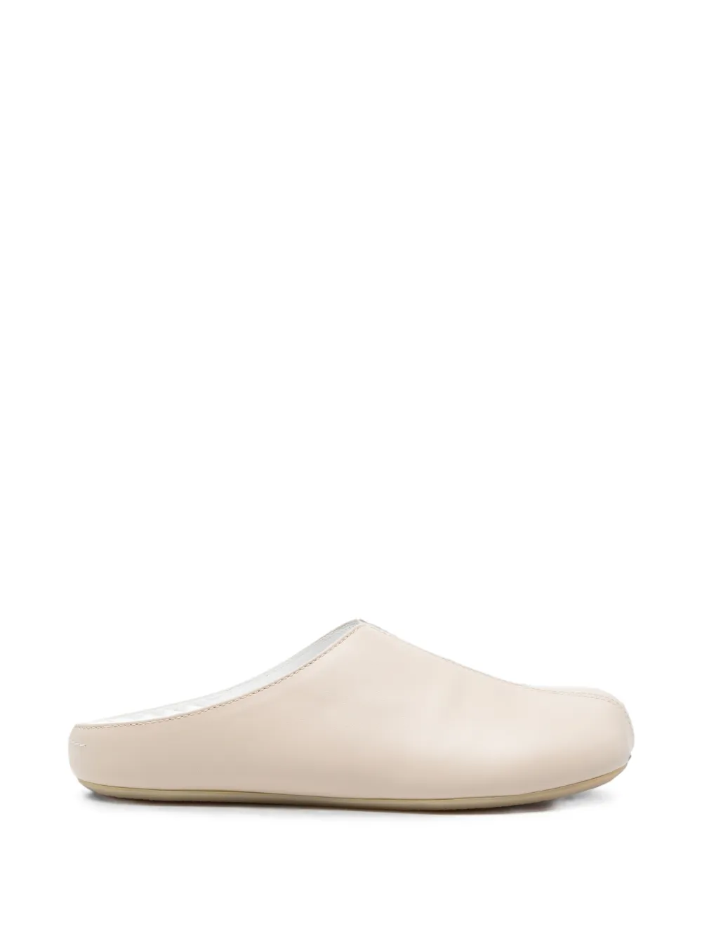 MM6 Maison Margiela Kids square-toe mules Beige
