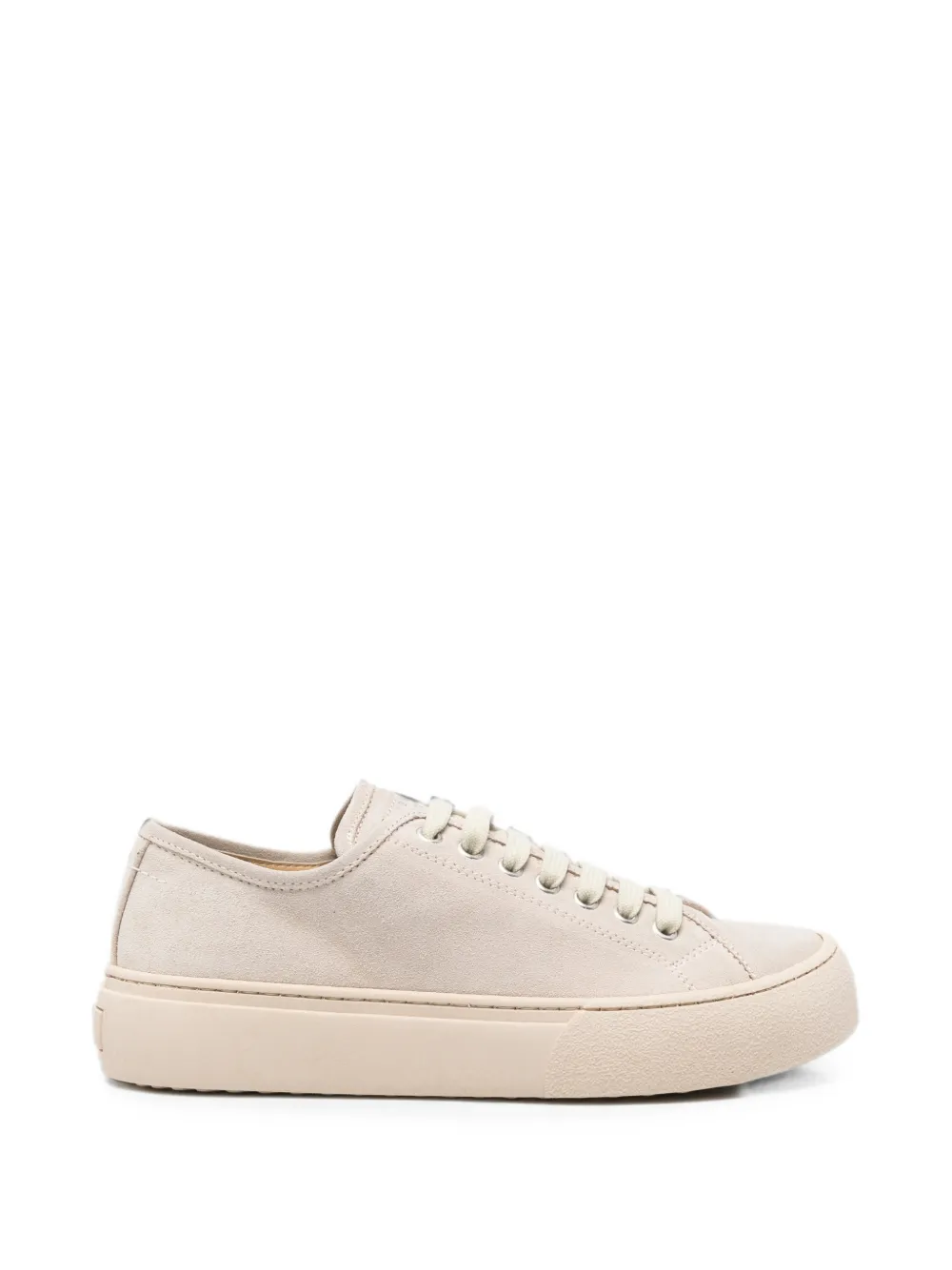 MM6 Maison Margiela Kids suede-finish lace-up sneakers - Toni neutri
