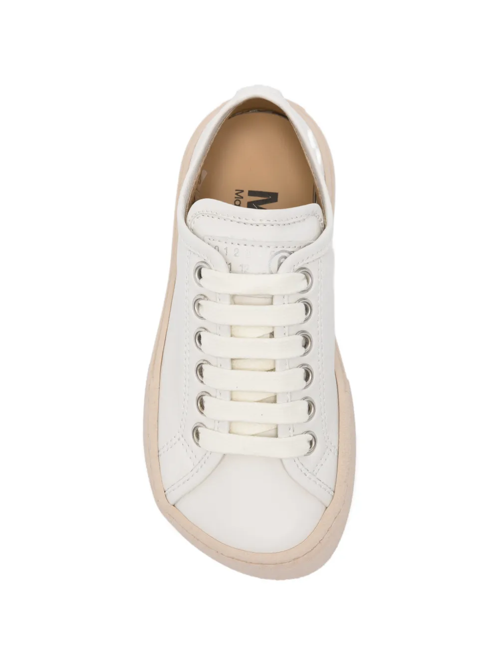 MM6 Maison Margiela Kids round-toe sneakers Wit