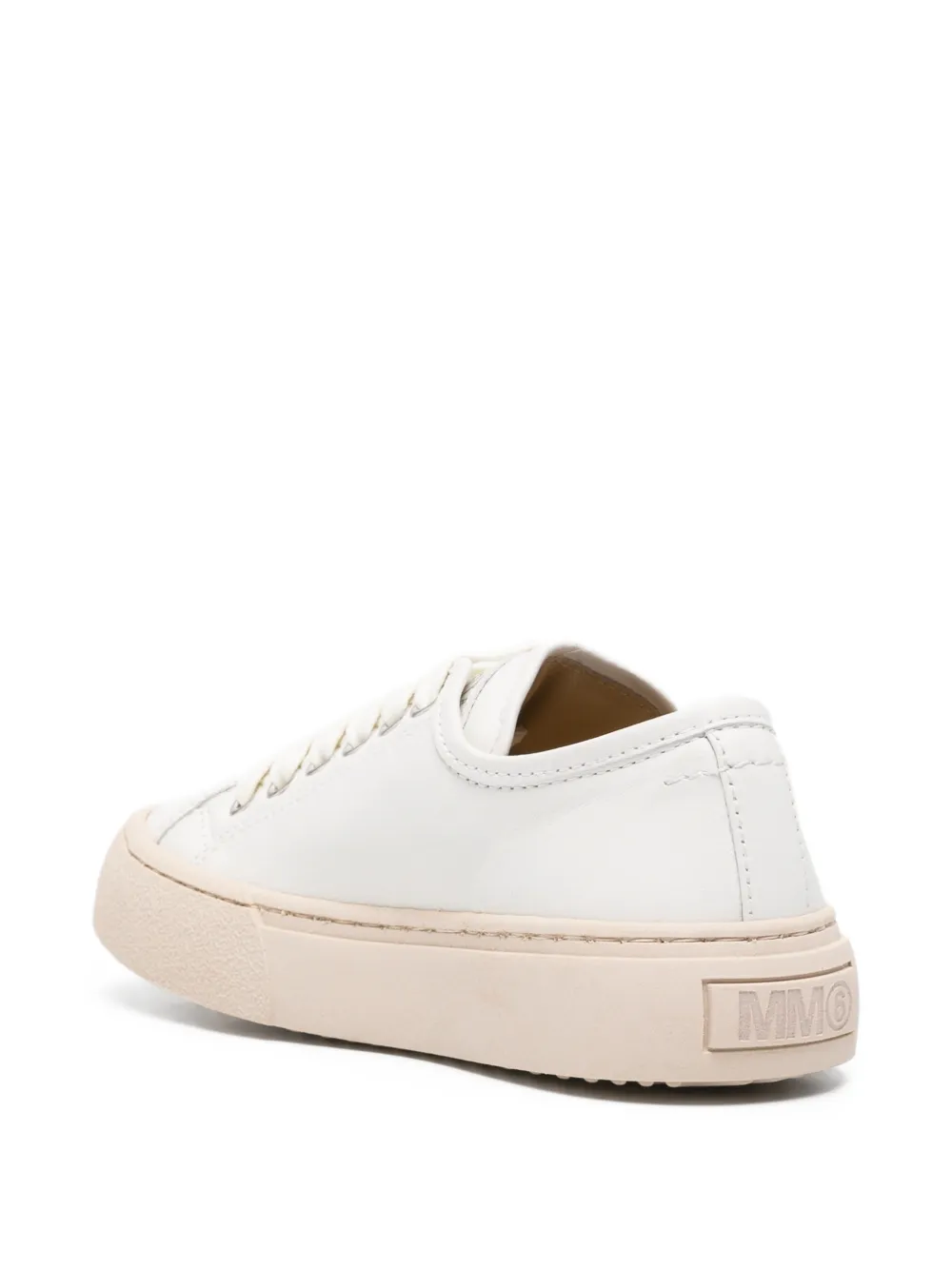 MM6 Maison Margiela Kids round-toe sneakers Wit