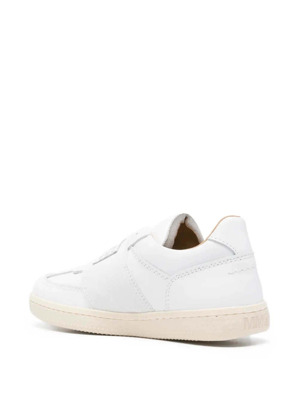 MM6 Maison Margiela Kids logo-patch sneakers Wit
