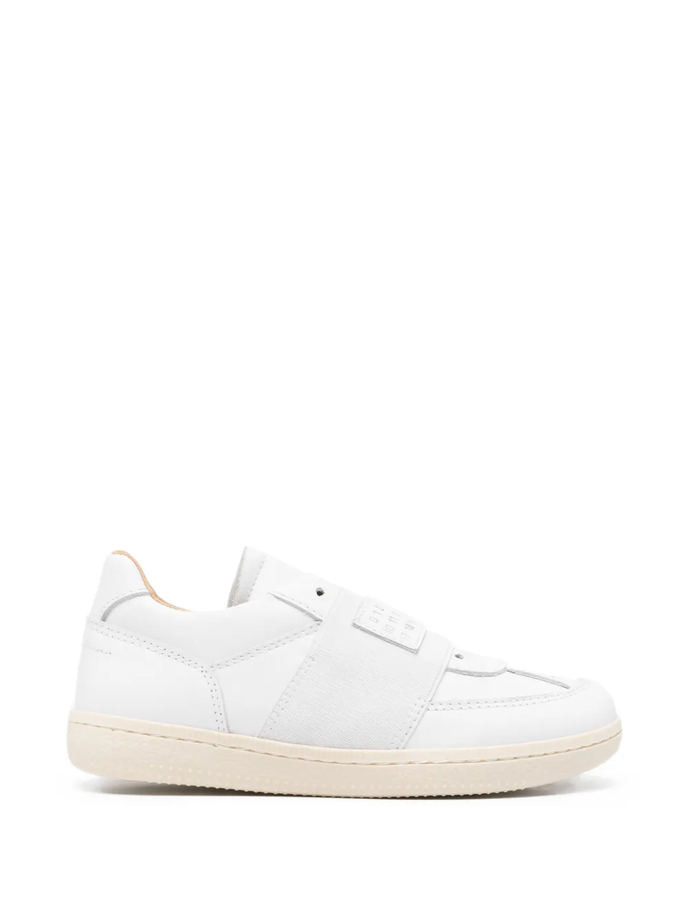 MM6 Maison Margiela Kids logo-patch sneakers - Bianco