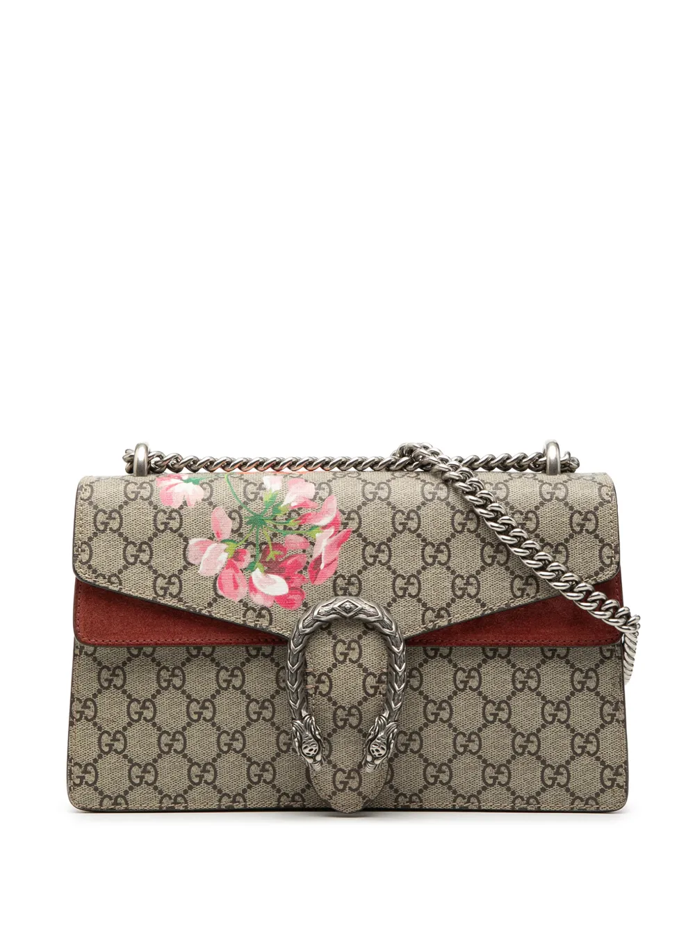 Gucci Pre-Owned 2016-2026 Medium GG Supreme Blooms Dionysus shoulder bag - Nude