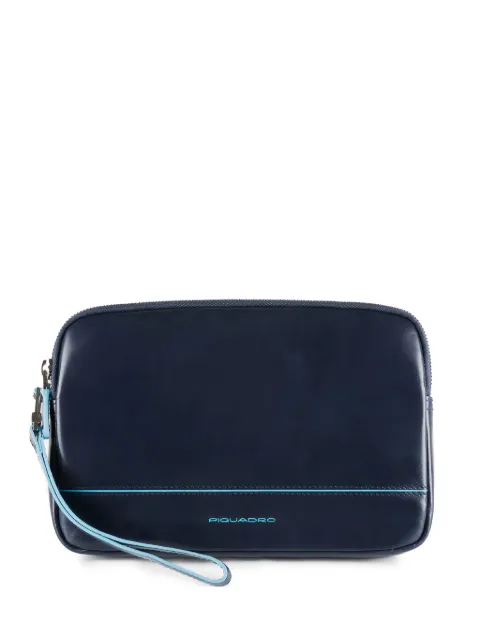 PIQUADRO leather wristlet clutch bag