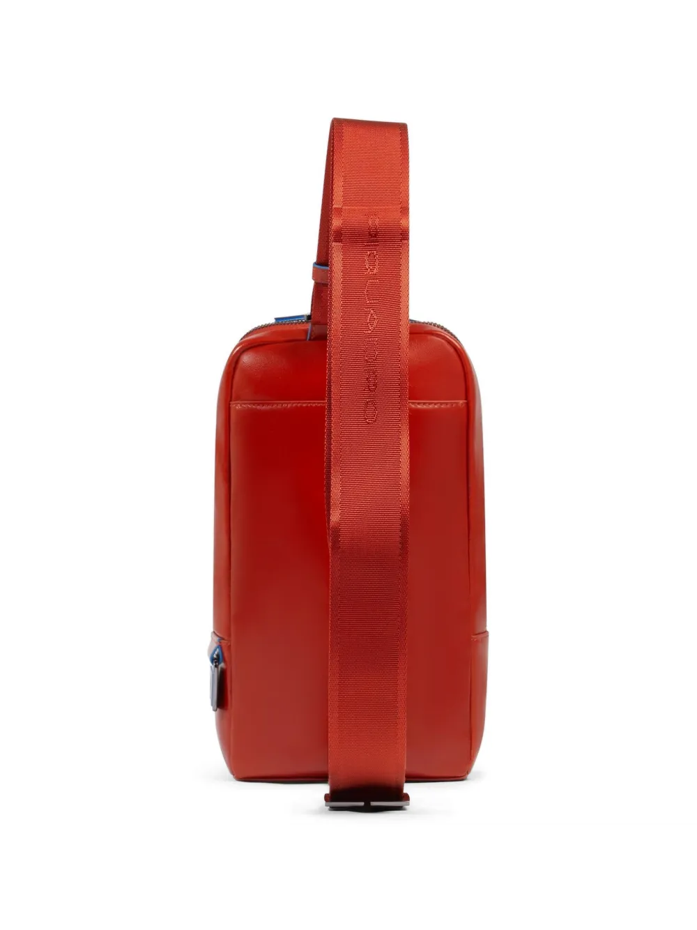 PIQUADRO Gepersonaliseerde leren crossbodytas Oranje