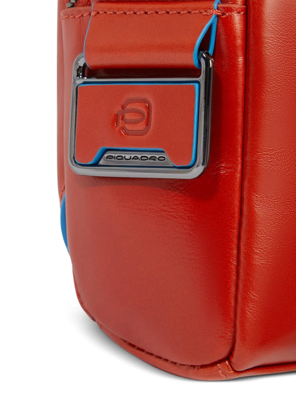 PIQUADRO Gepersonaliseerde leren crossbodytas Oranje