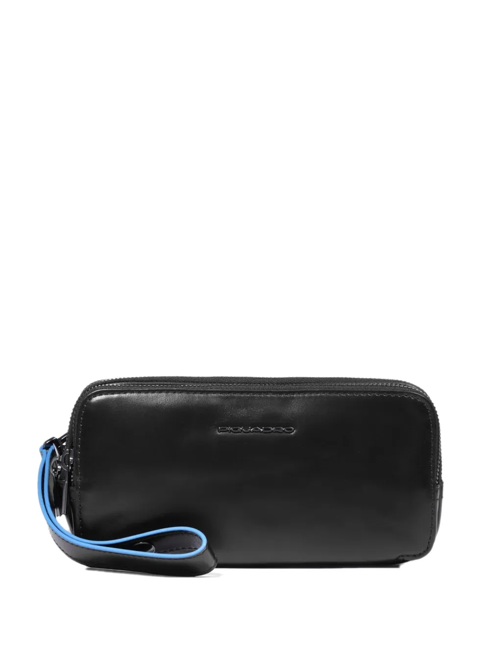 PIQUADRO removable dividers leather clutch bag - Nero