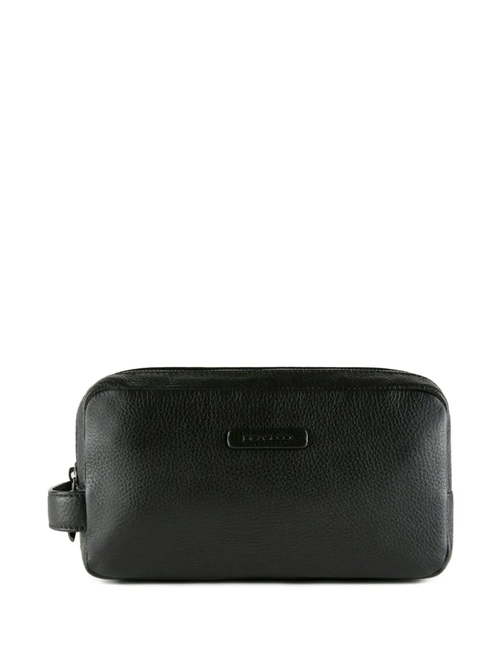 PIQUADRO dividers leather toiletry bag - Schwarz