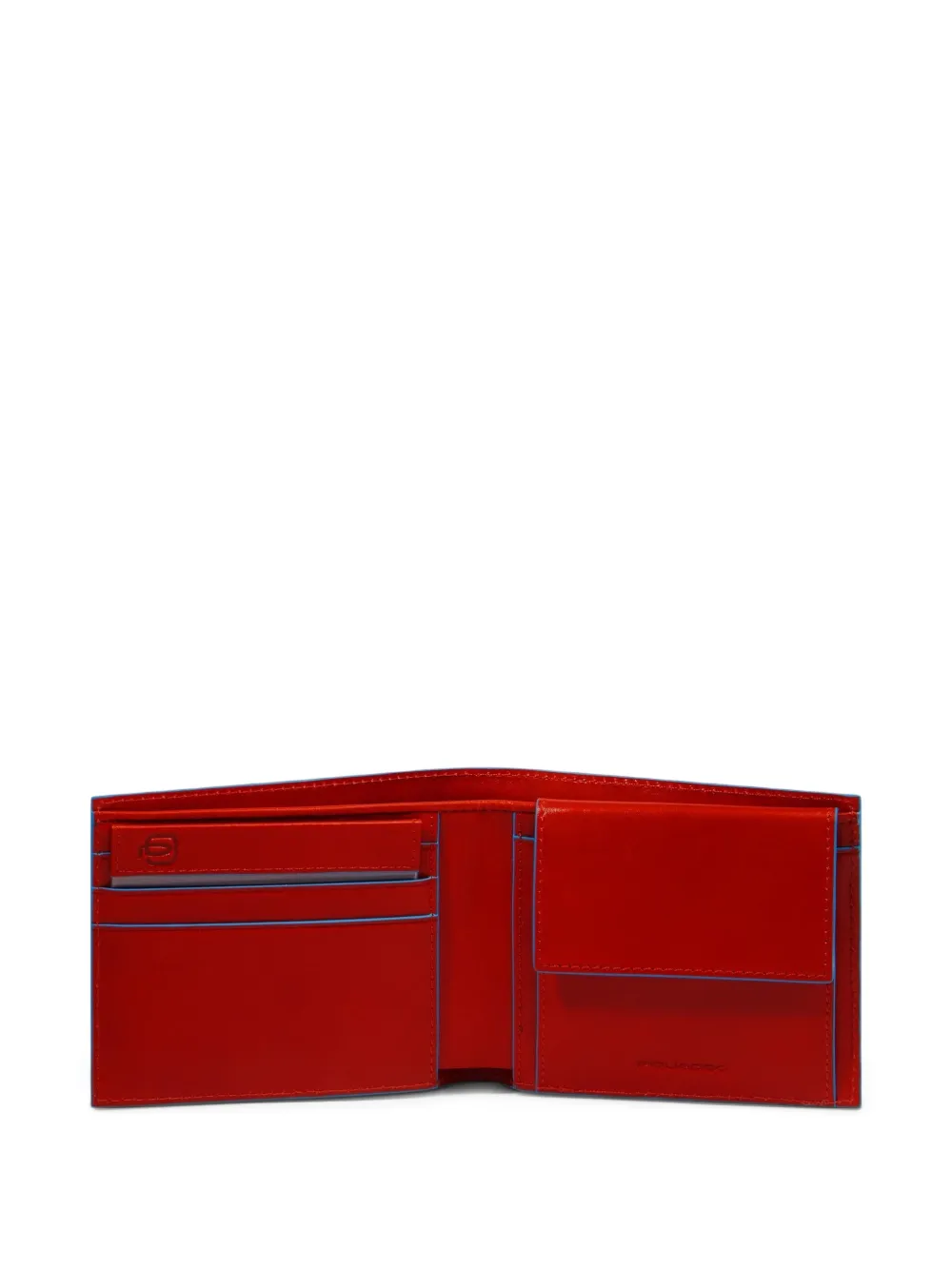 PIQUADRO Leren portemonnee Rood