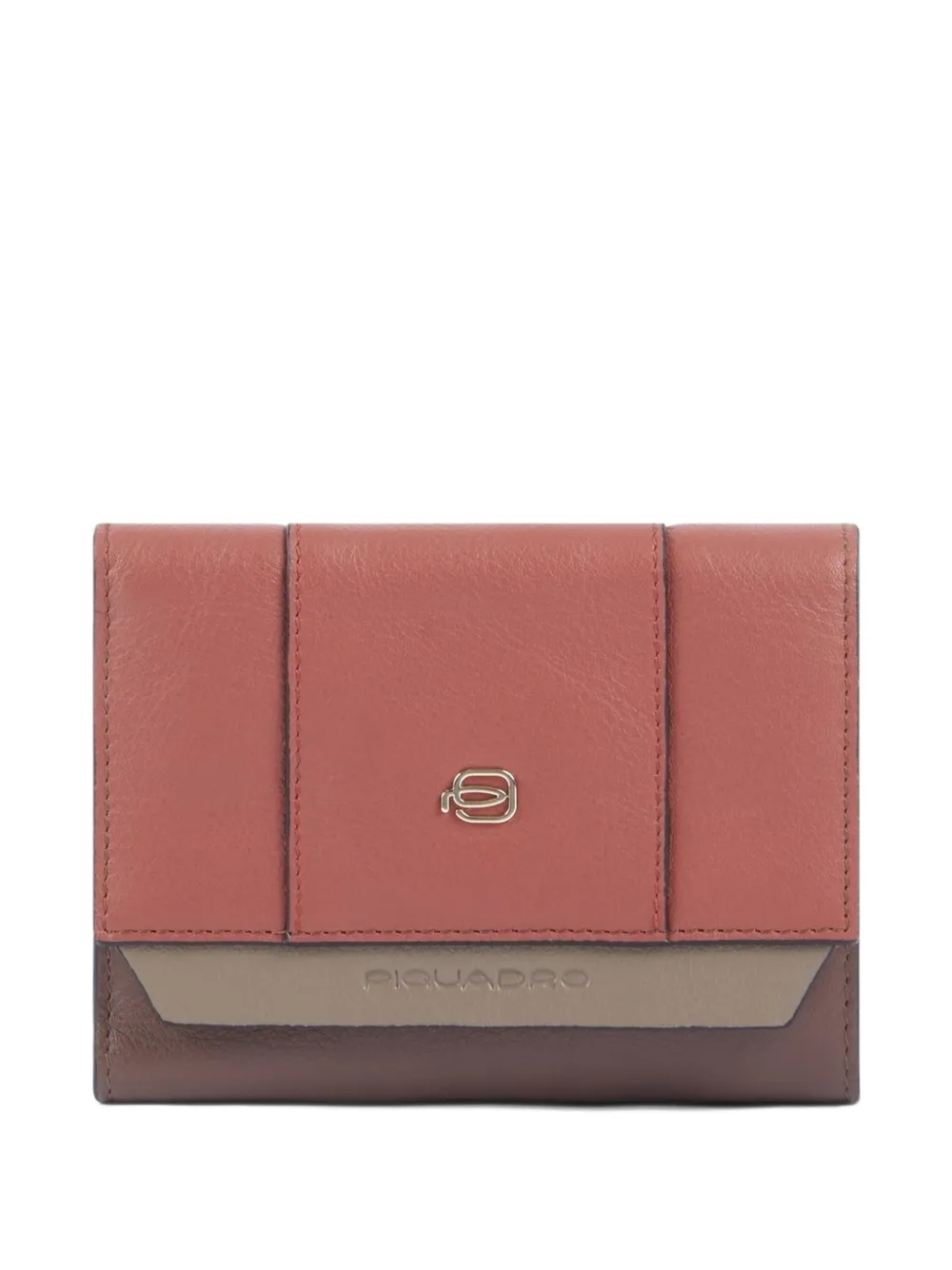 PIQUADRO trifold leather wallet - Braun