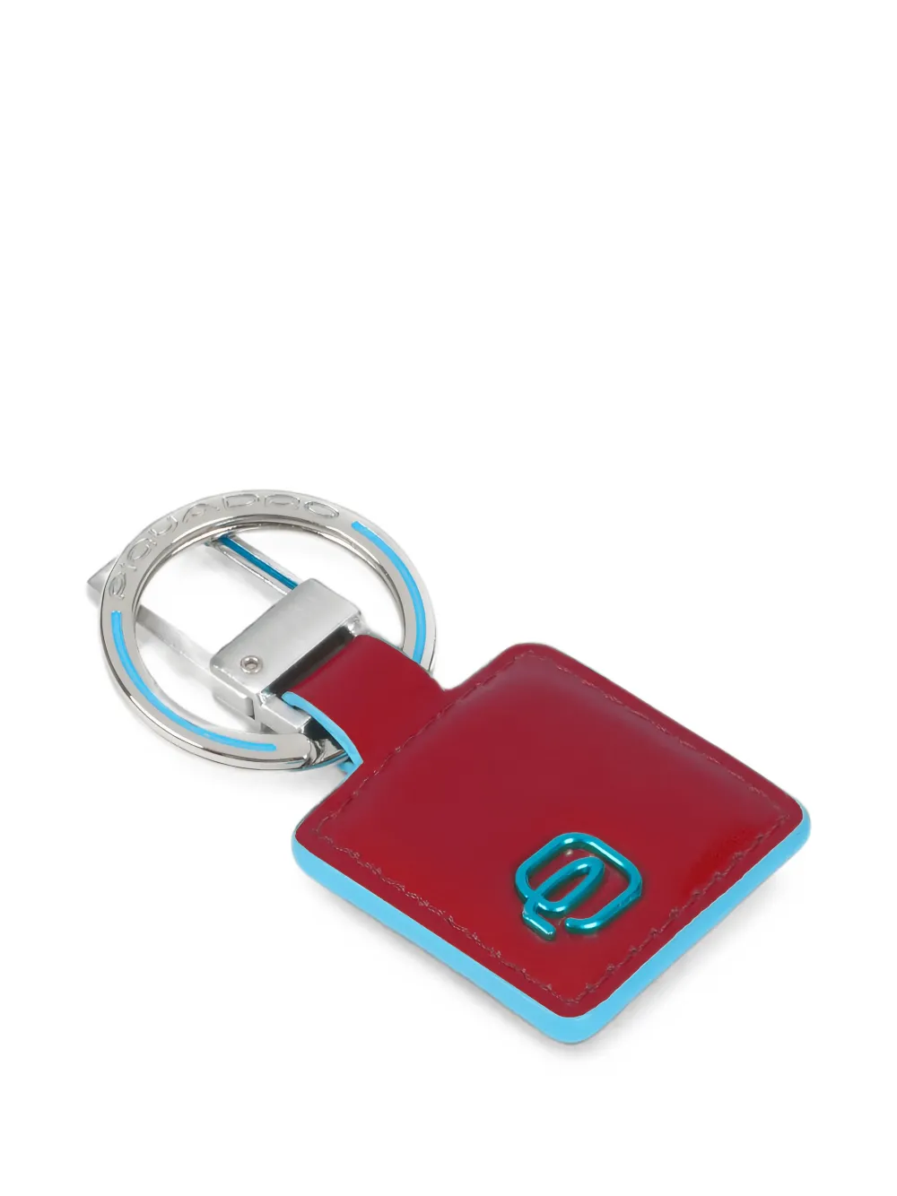 PIQUADRO logo-plaque leather keyring