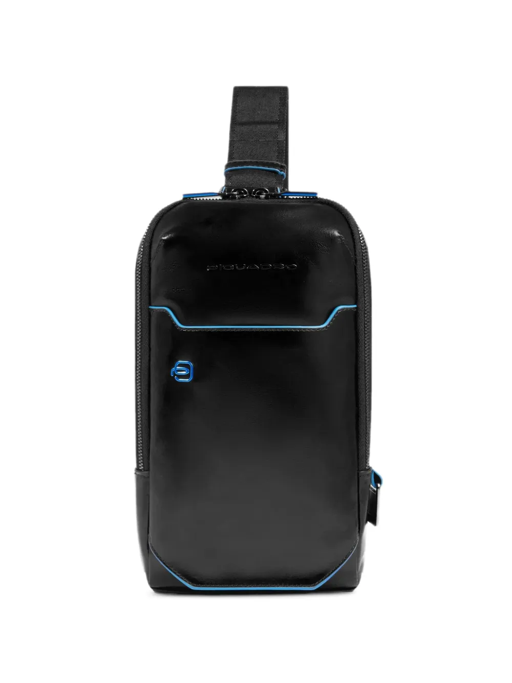 PIQUADRO leather crossbody bag - Nero