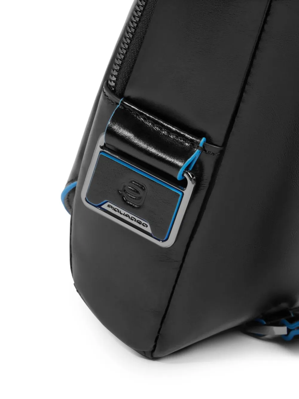 PIQUADRO Leren crossbodytas Zwart