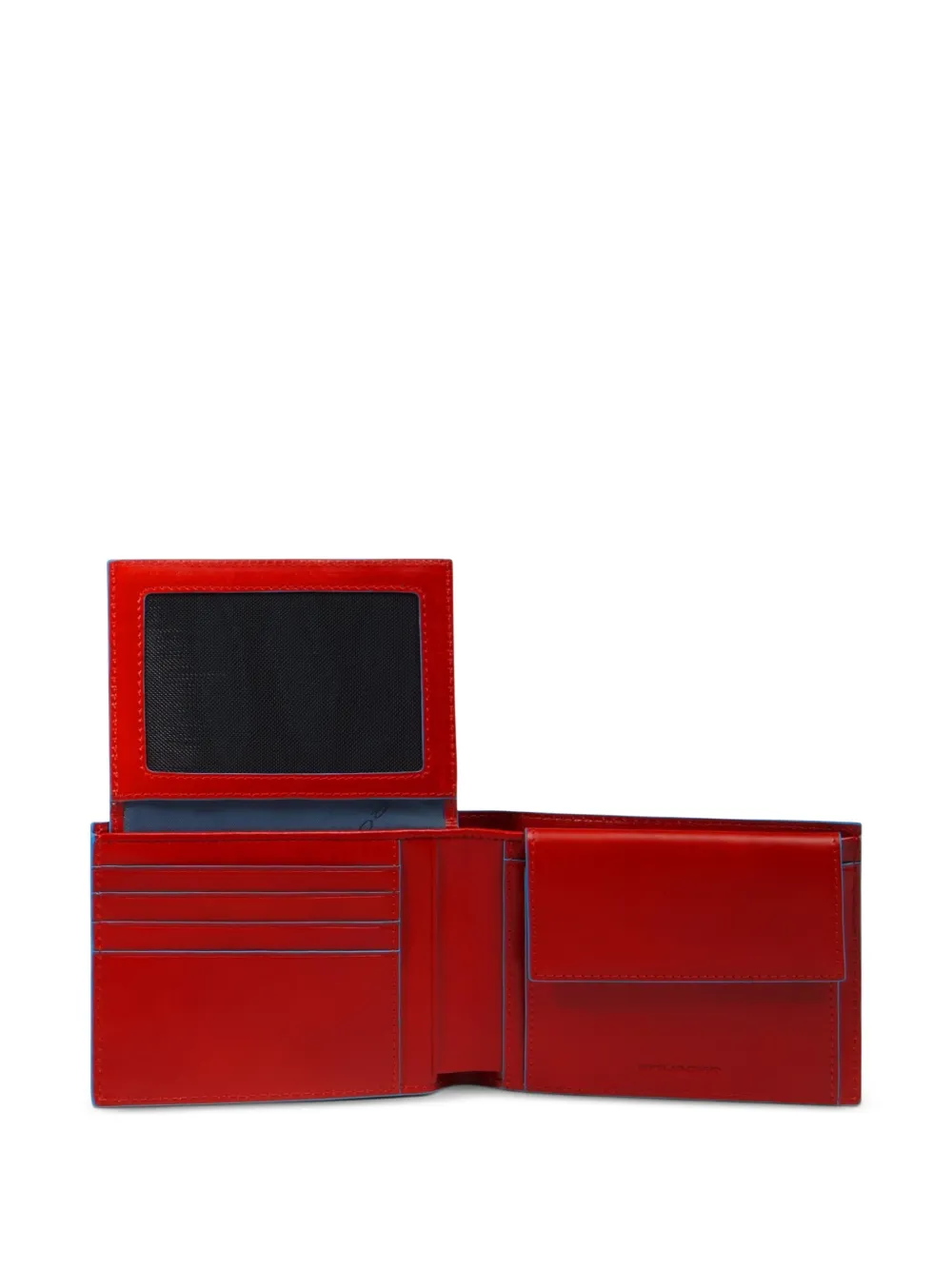 PIQUADRO Portemonnee met logo Rood