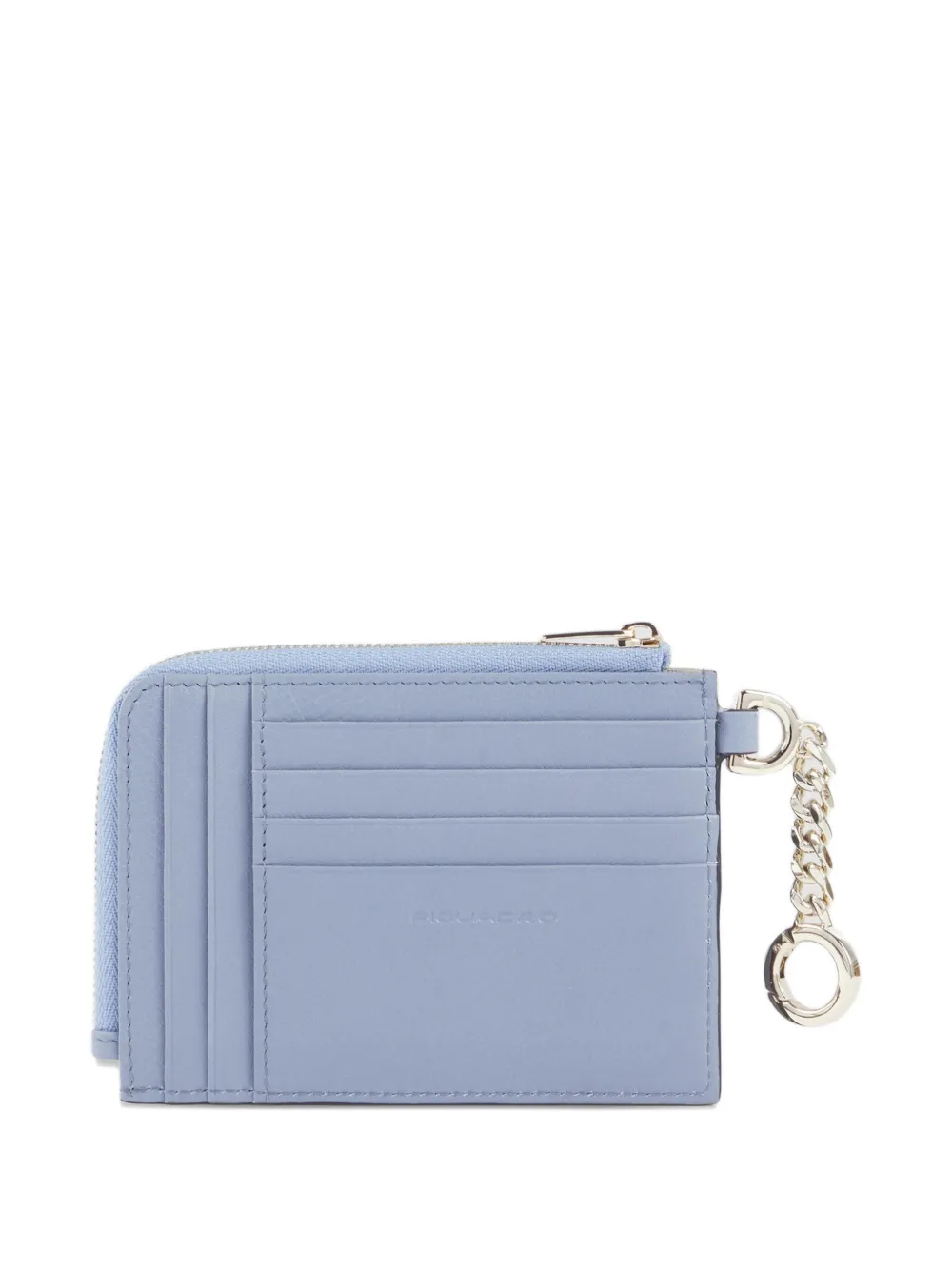 PIQUADRO Pasjeshouder met logo-applicatie Blauw