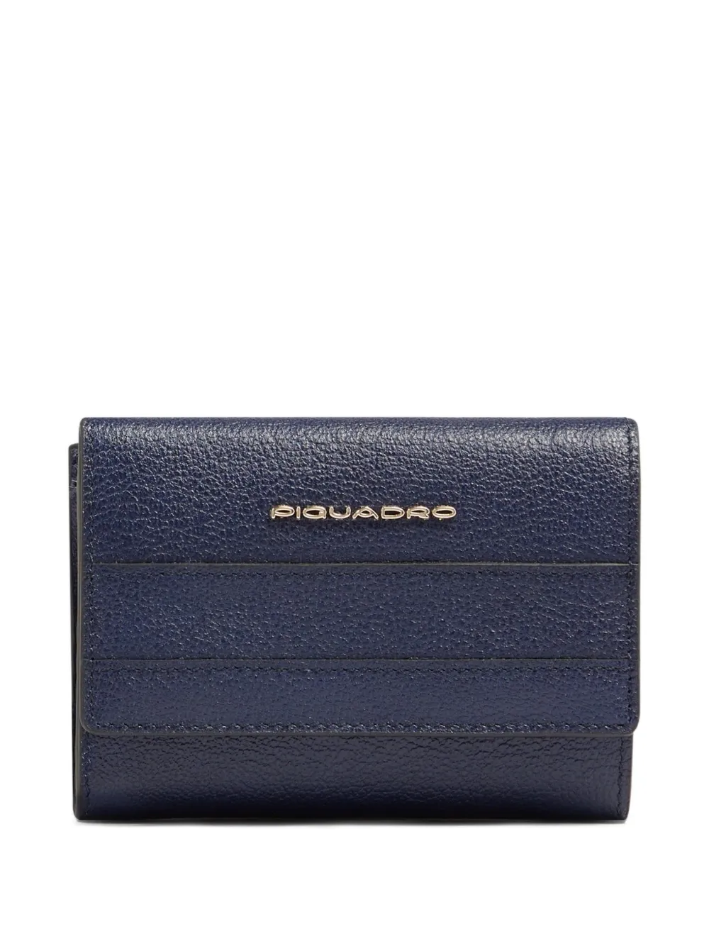 PIQUADRO leather trifold wallet - Blu
