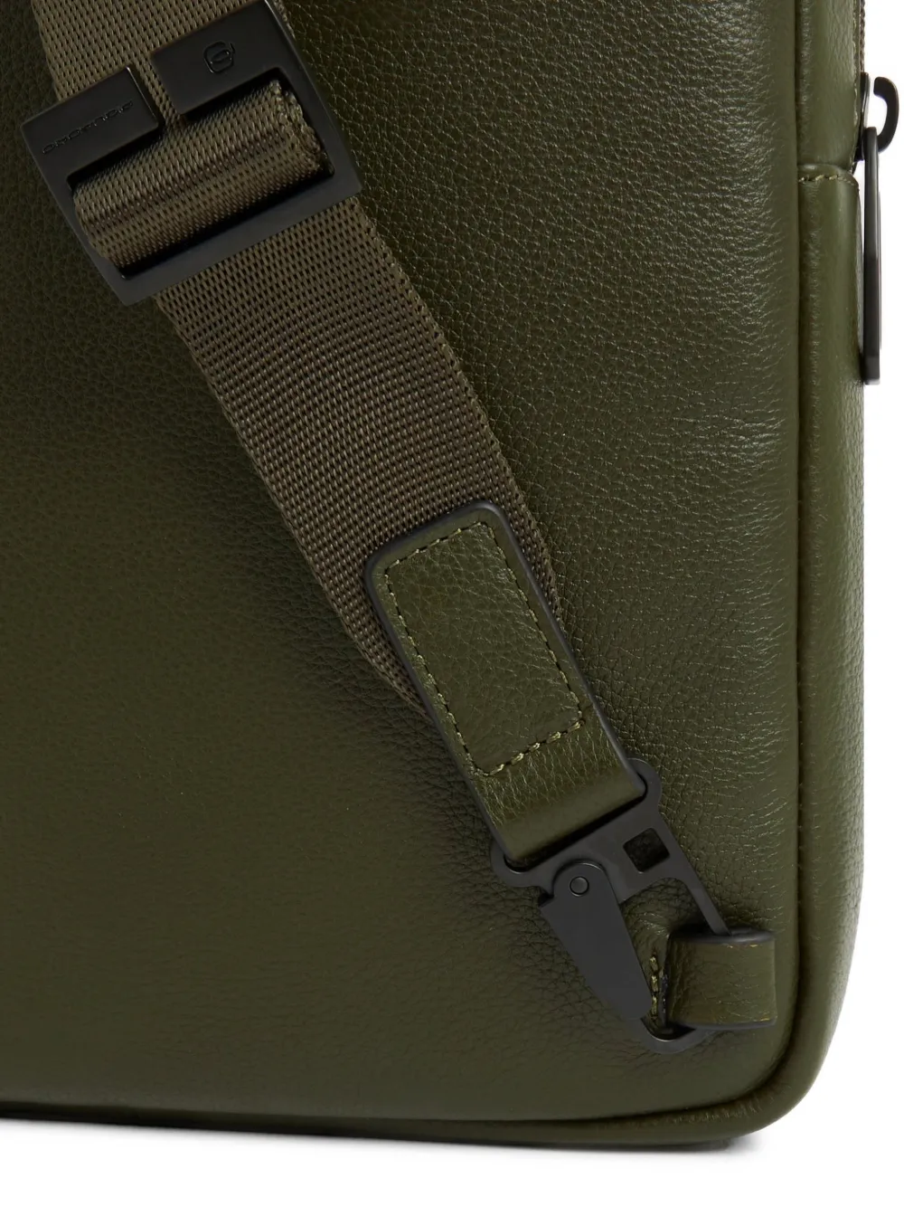 PIQUADRO Leren messengertas Groen