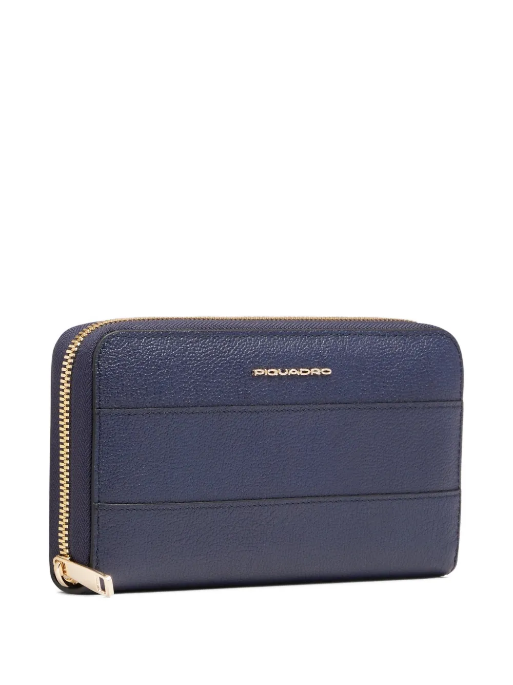 PIQUADRO zip-around leather wallet - Blu