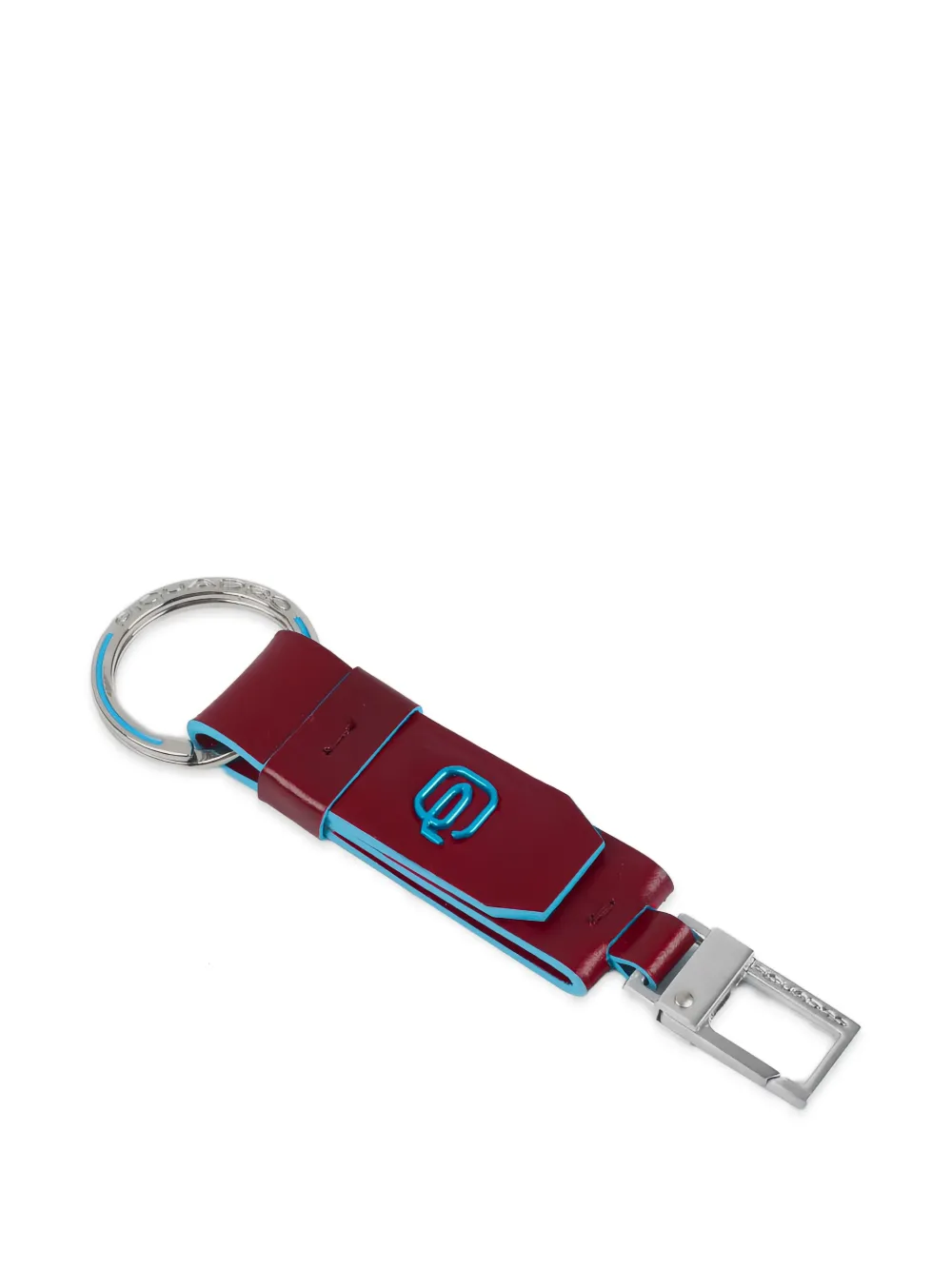 PIQUADRO carabiner leather keychain