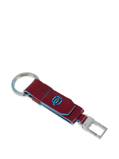 PIQUADRO carabiner leather keychain
