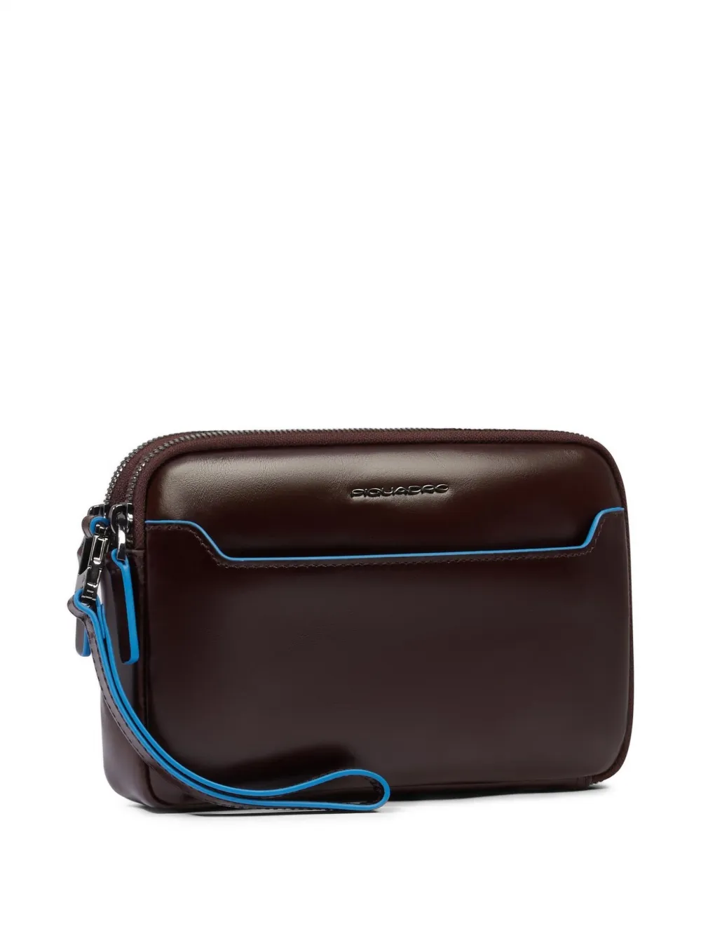 PIQUADRO Leren clutch Bruin