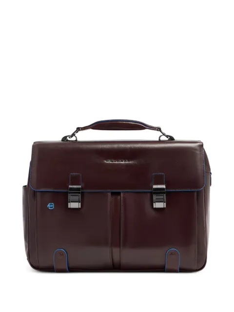 PIQUADRO leather laptop bag