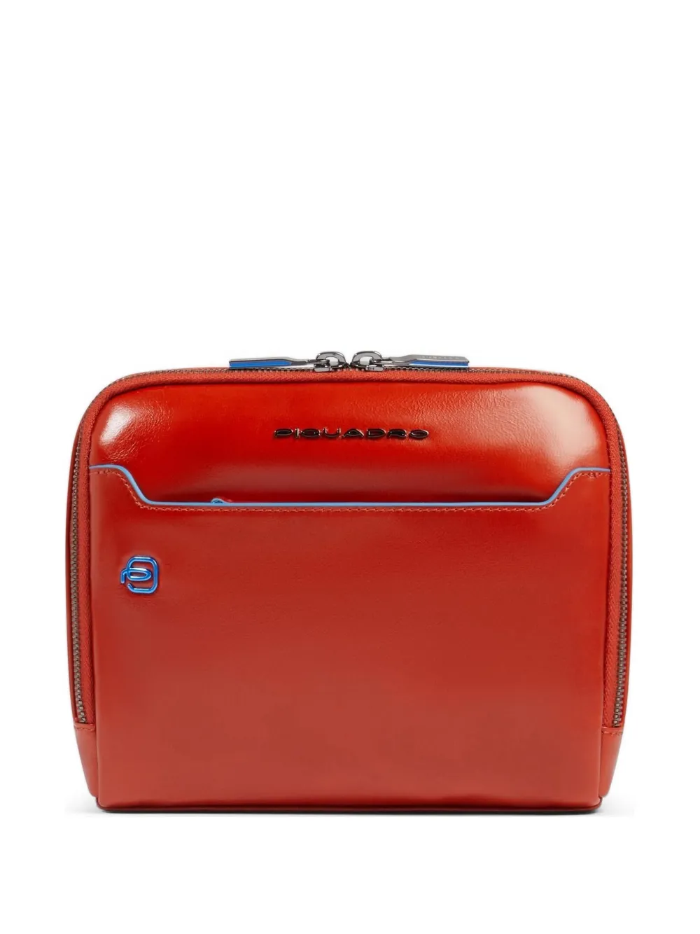 PIQUADRO leather crossbody bag - Arancione