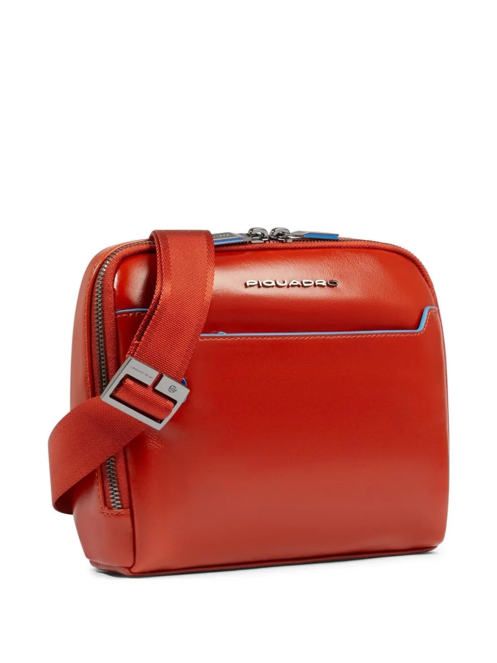 PIQUADRO Leren crossbodytas Oranje