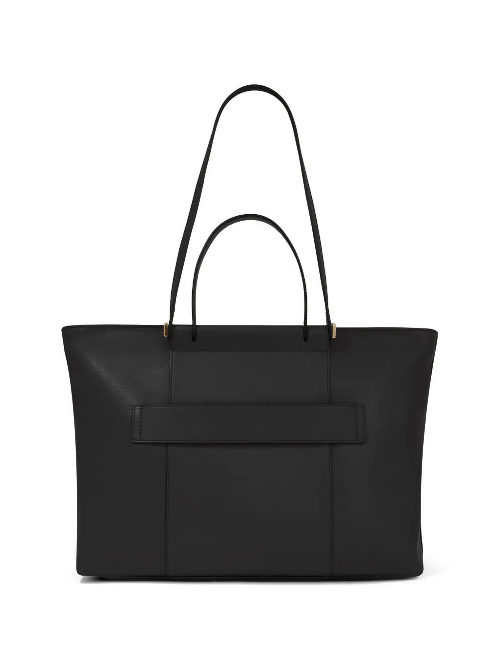 PIQUADRO Leren laptop en iPad shopper Zwart