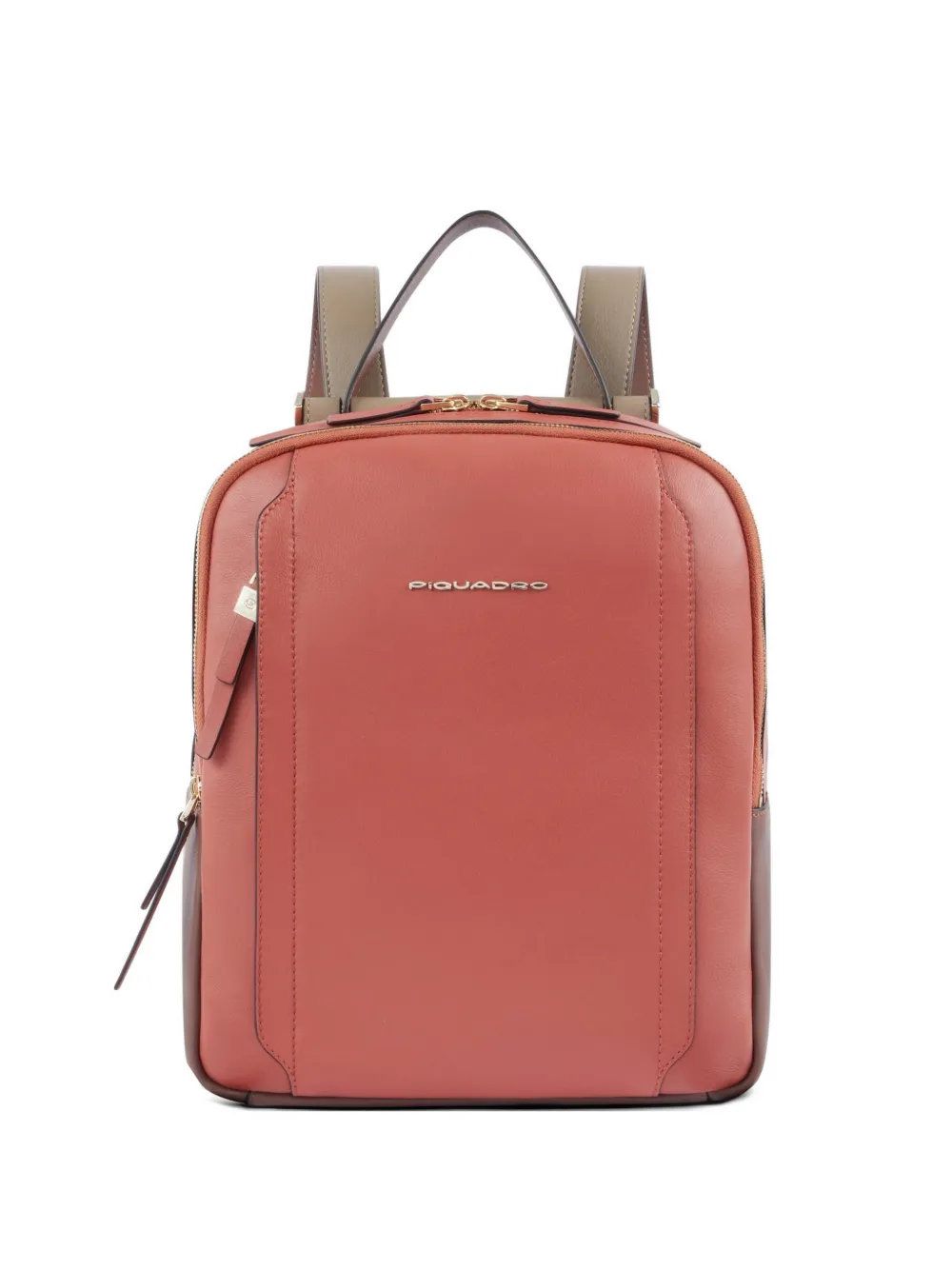 PIQUADRO leather backpack - Arancione