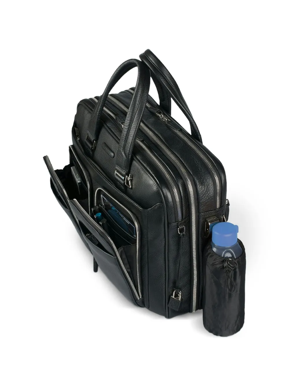 PIQUADRO Uitklapbare laptoptas Zwart