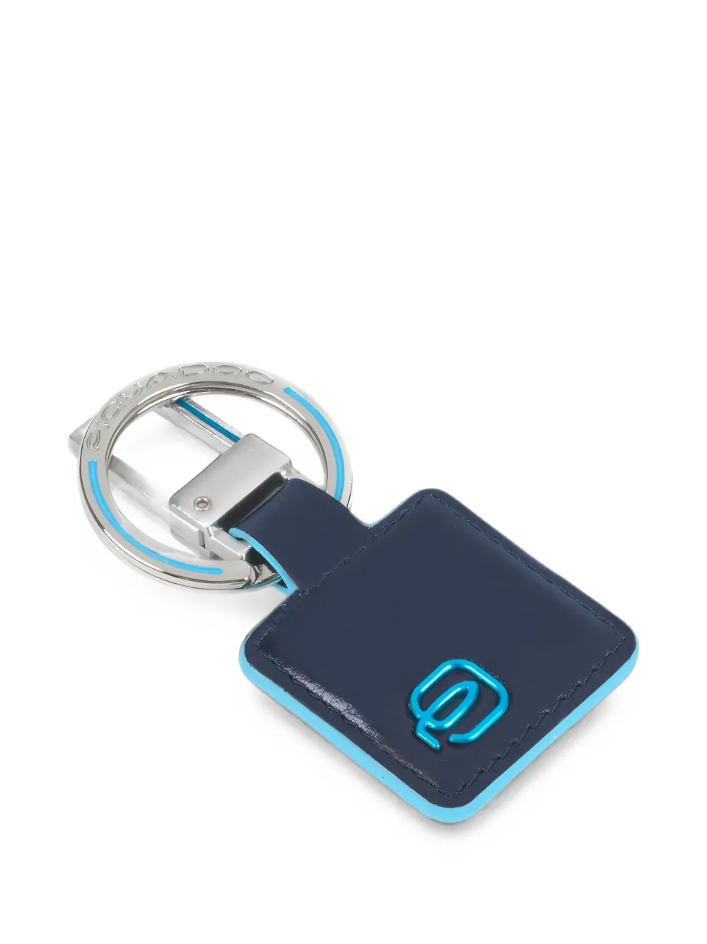 PIQUADRO logo-plaque leather keyring