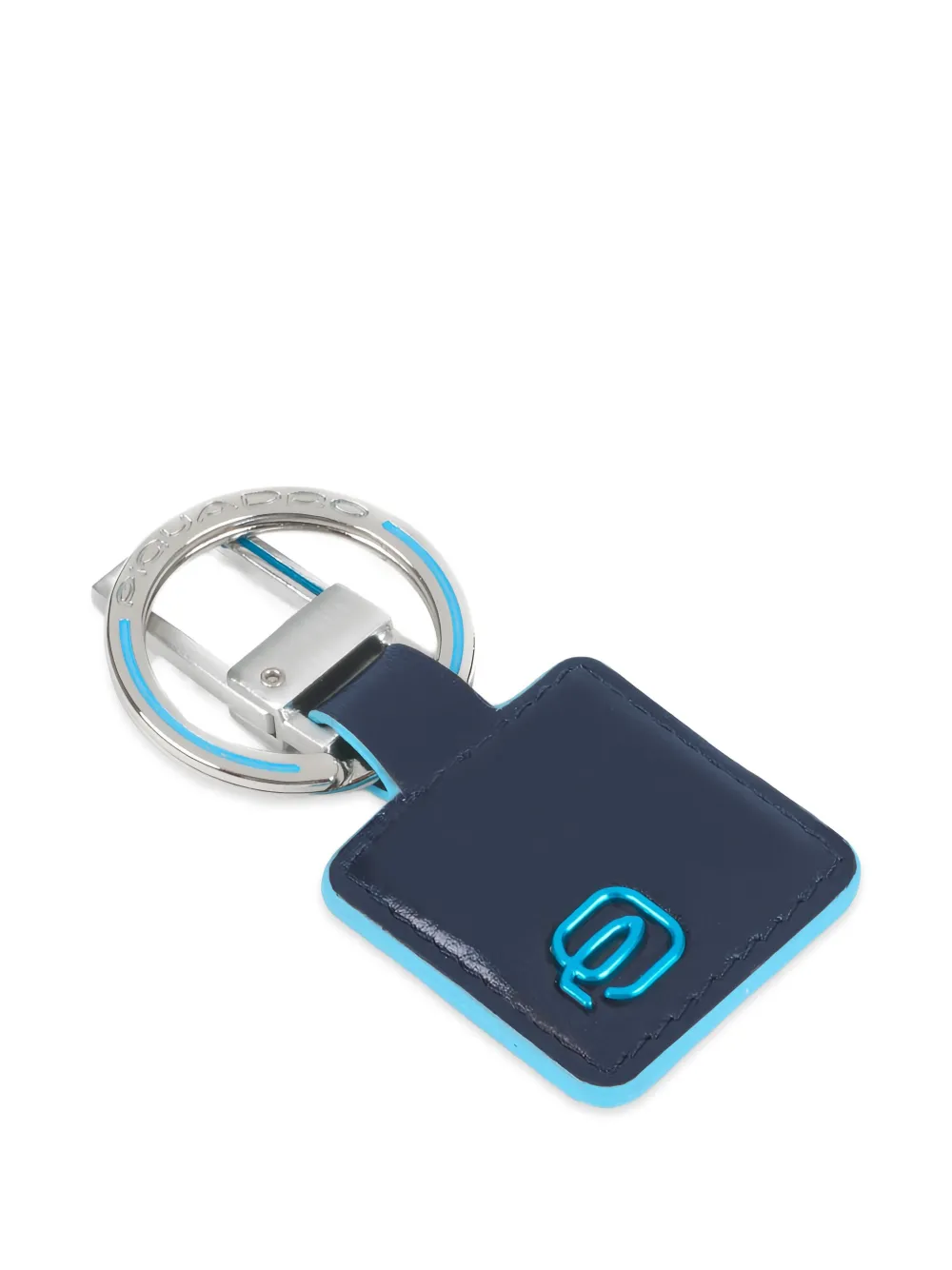 PIQUADRO logo-plaque leather keyring