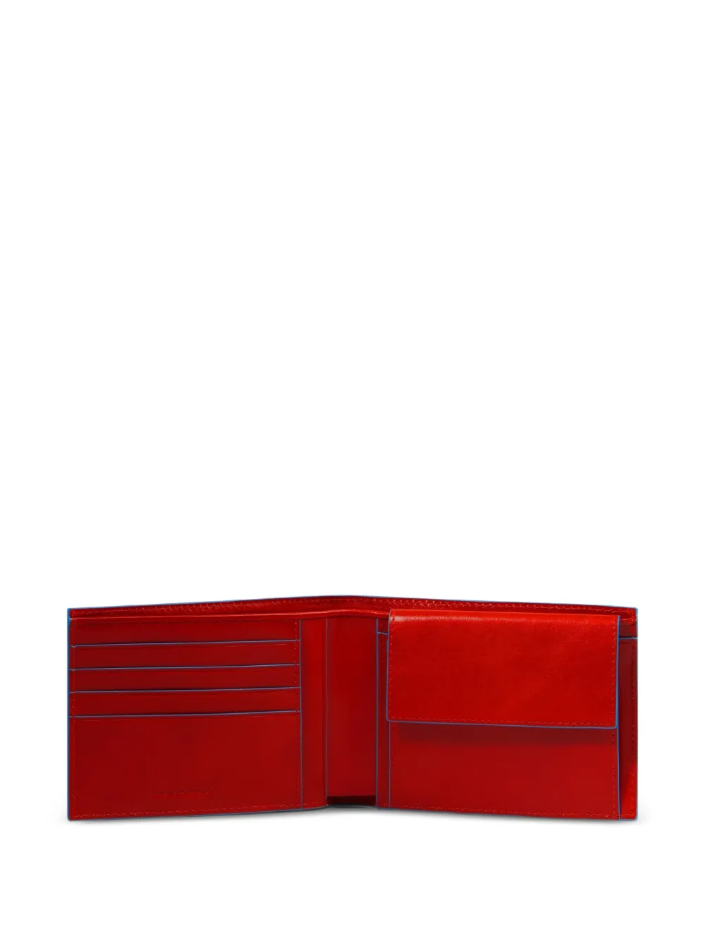 PIQUADRO Portemonnee met logo Rood