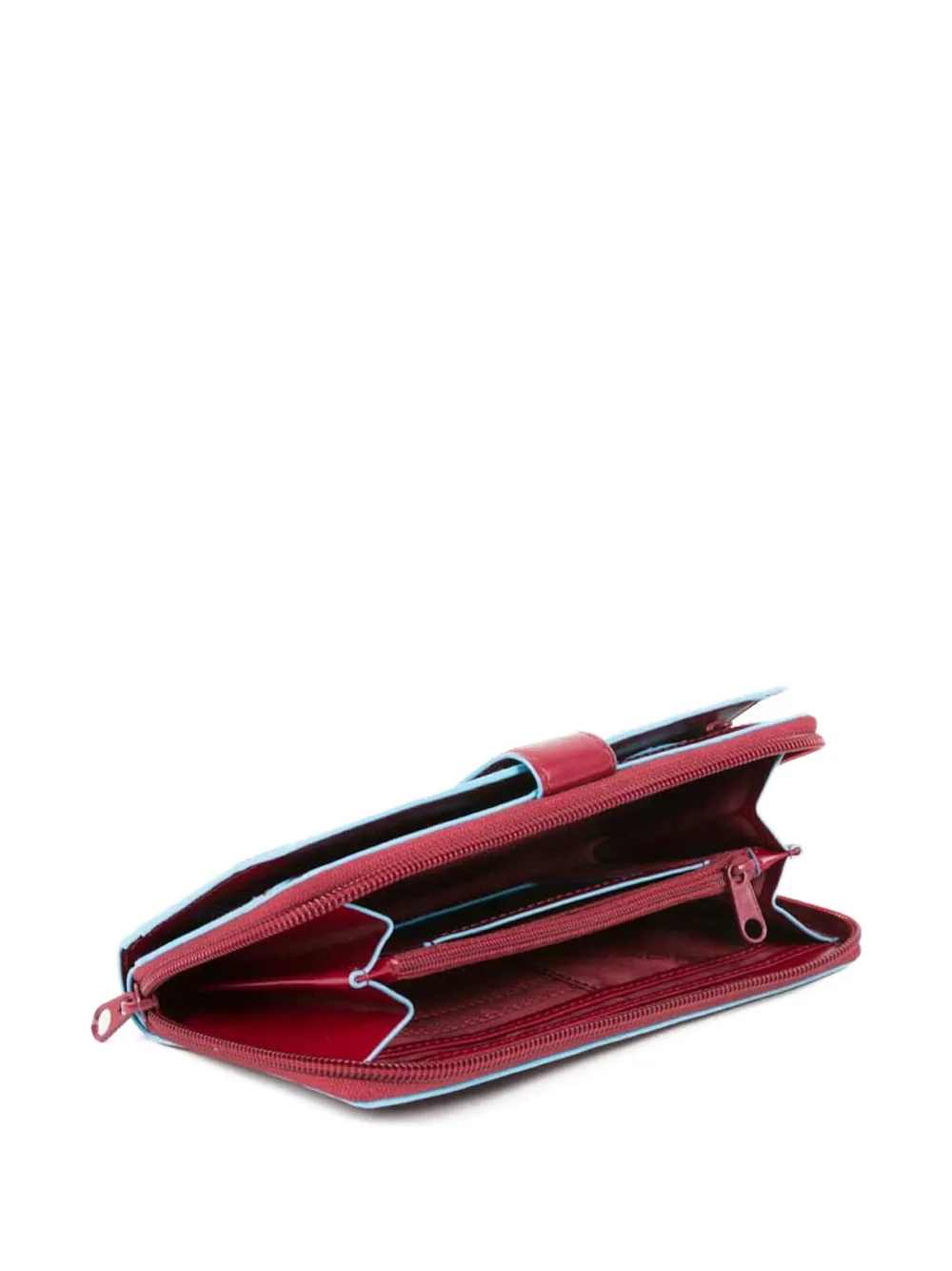 PIQUADRO Leren portemonnee Rood