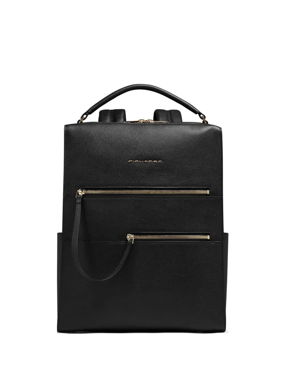 PIQUADRO leather backpack - Nero