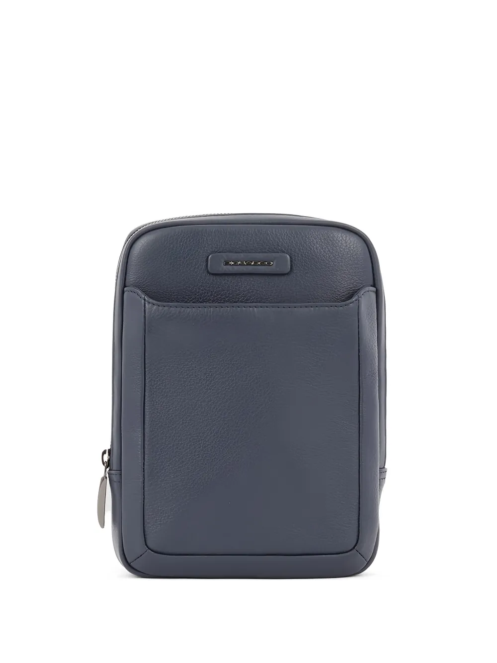 PIQUADRO mini leather crossbody bag - Blu