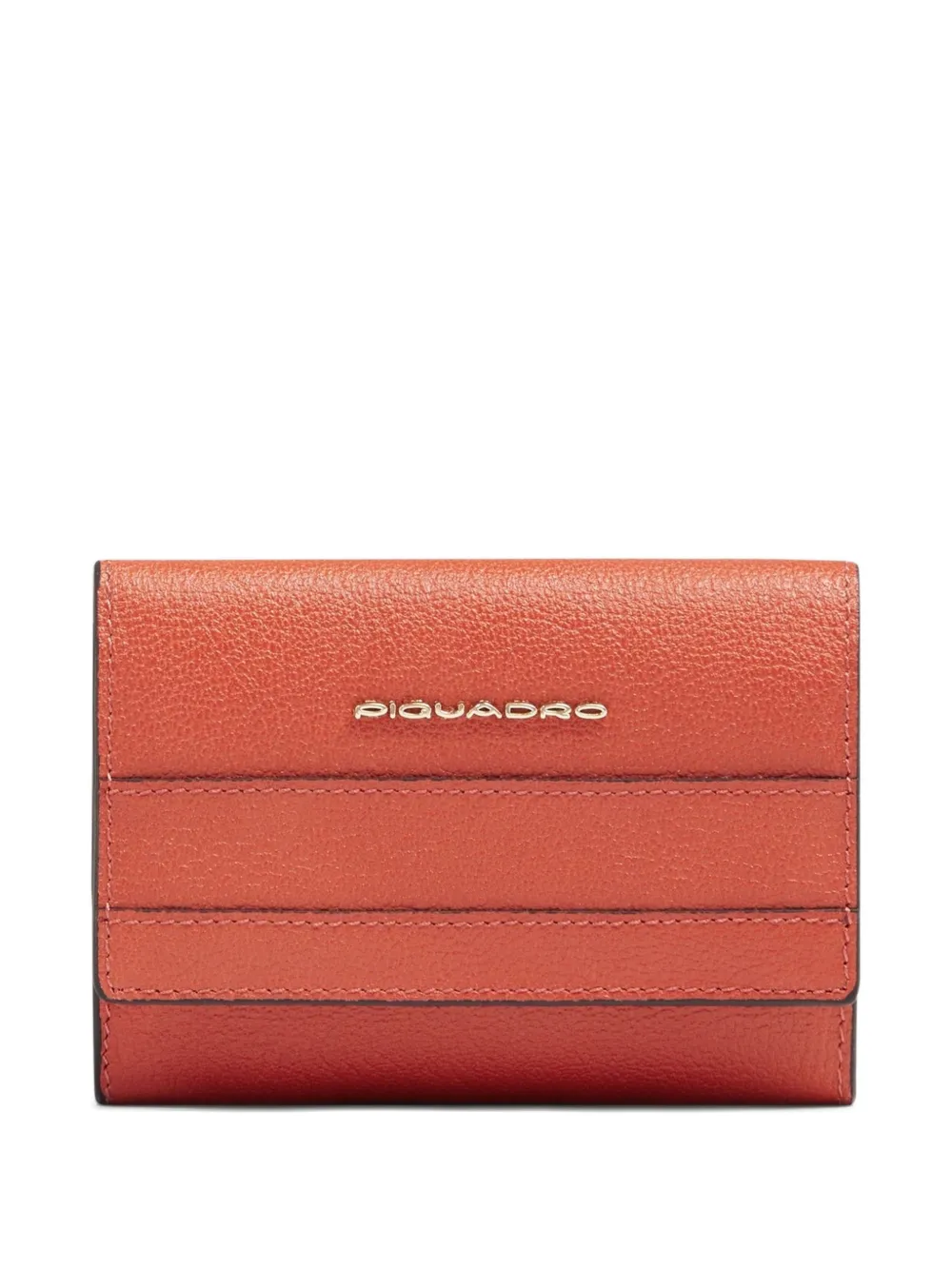 PIQUADRO small leather trifold wallet - Arancione